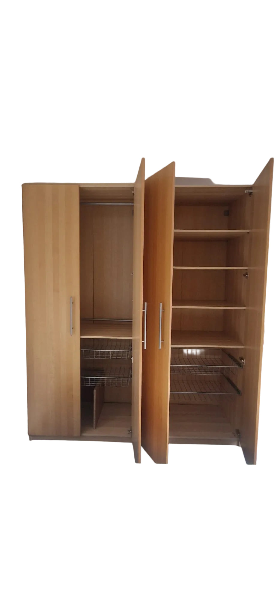 Wooden Closet without cabinets