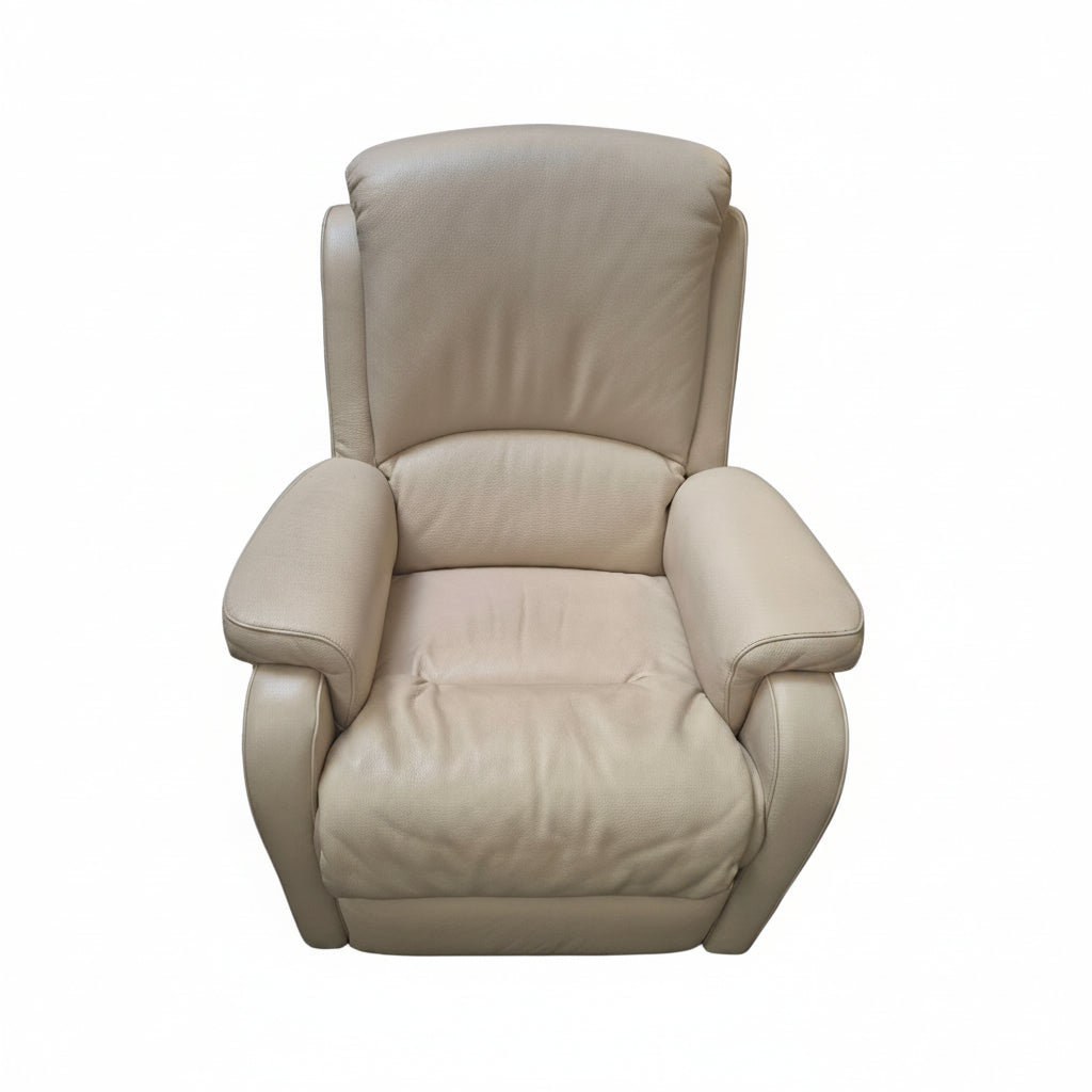Salon leder gebroken wit/ salon cuir blanc cassé - 3+1+1
