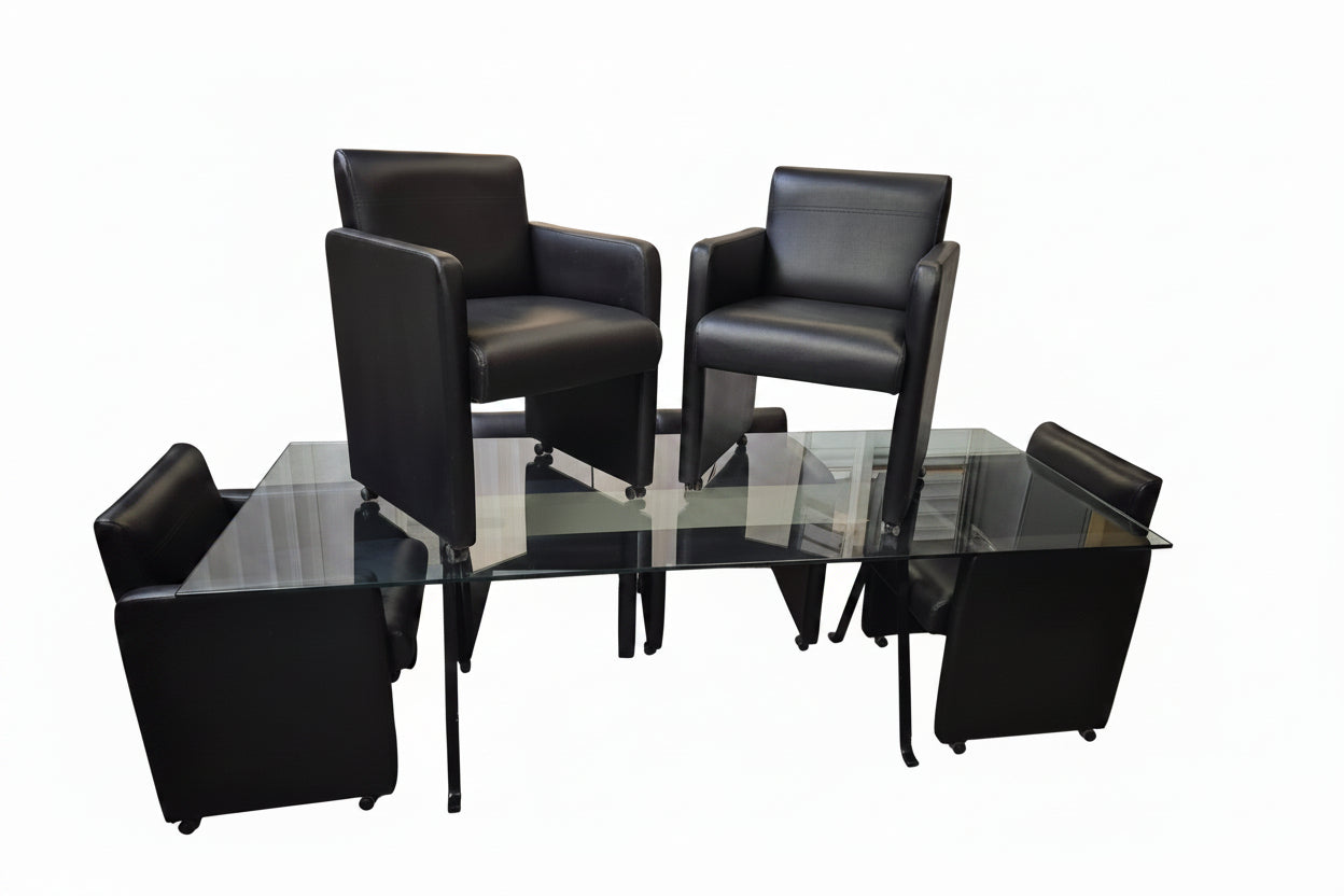 Tafel+6 stoelen/ table+6 chaises